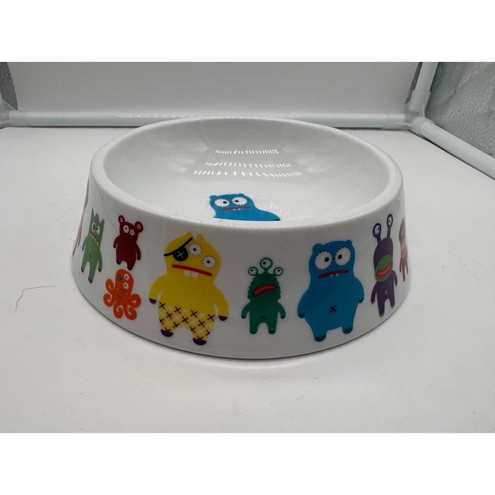 Vintage Paperchase Pet Chopz With Monster Print Pet Bowl
